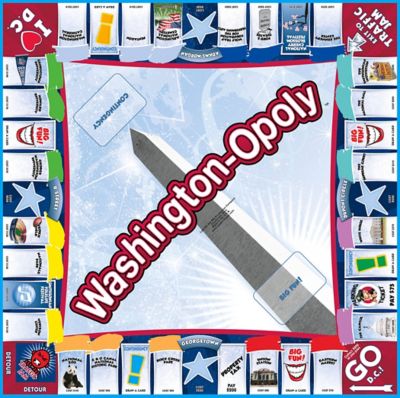 Image showing  Washington DC-Opoly Board Game, 2-6 Players, For Ages 8+