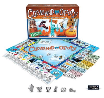 Late For the Sky Cleveland-Opoly Board Game, 2-6 Players, For Ages 8+