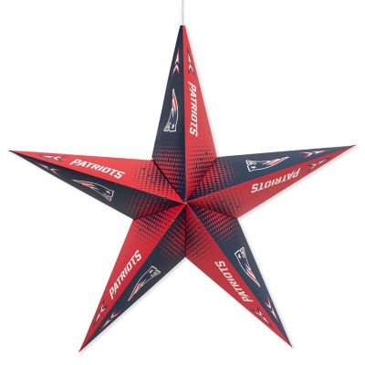 Little Earth NFL Licensed Paper Star Lantern, New England Patriots, 300208-PATS
