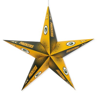 Little Earth NFL Licensed Paper Star Lantern, Green Bay Packers, 300208-PACK