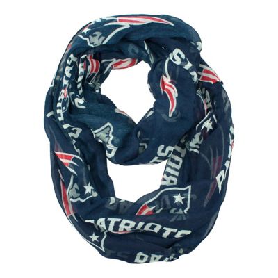 Little Earth Unisex New England Patriots NFL Sheer Infinity Scarf