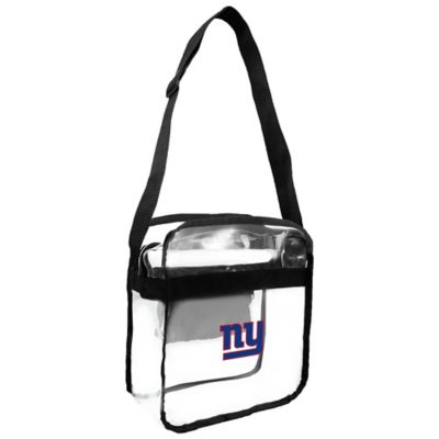 Little Earth NFL Clear Carryall Cross Body Bag, New York Giants, 301309-GIAN