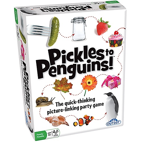 Outset Media Pickles to Penguins - the Quick-Thinking Picture-Linking Party Game (Medium Size), 10213