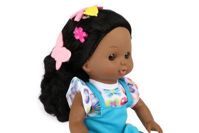 Image showing  12 in. Toy Baby Doll Hair Playset in Gift Box, African American