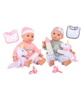 Dream Collection 14 in. Twins Baby Doll Toy Set