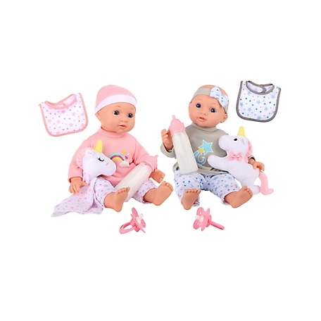 Dream Collection 14 in. Twins Baby Doll Toy Set