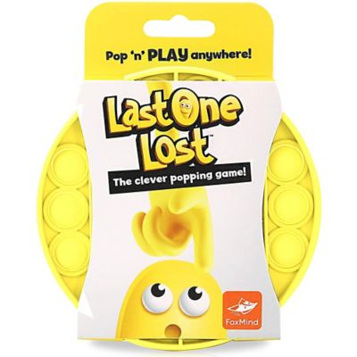 FoxMind Games Last One Lost: Popping Game, Fidget Toy, Stress Reliever, FOX-LOL-ENG-YELLOW
