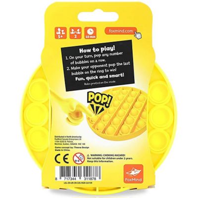 Image showing  Last One Lost: Popping Game, Fidget Toy, Stress Reliever, FOX-LOL-ENG-YELLOW