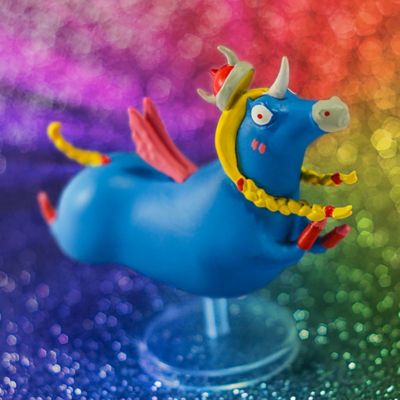 Image showing  Unicorn Fever Hilda Rainbowbreakers Collectible Miniature Painted Figure