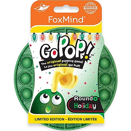 FoxMind Games Go Pop! Roundo - the Original Popping Game, 3 in.1: Fidget Toy, GPR-GRNGLT-BIL