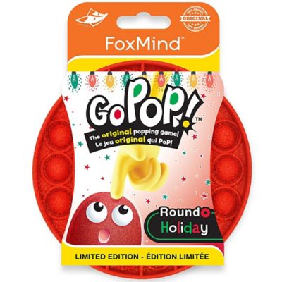 FoxMind Games Go Pop! Roundo The Original Popping Game 3-in-1 Fidget Toy, GPR-REDGLT-BIL