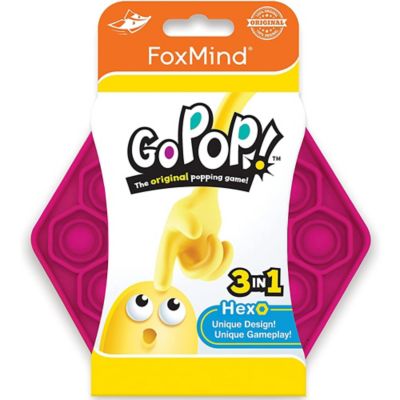 FoxMind Games Go Pop! Hexo: the Original Popping Game, 3-in-1: Fidget Toy, GP-HEXO-MA-BIL