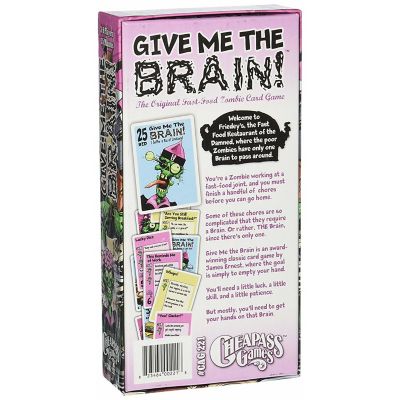 Image showing  Give Me the Brain Super Deluxe Fast-Food Zombie Card Game, 2-4 Players, For Ages 12+