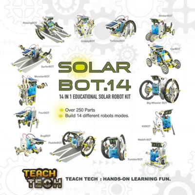 Image showing 5 th TEACH TECH SolarBot.14 Transforming Solar Robot Kit