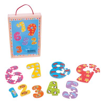 Bigjigs Toys 1-9 Number Puzzle, BJ507