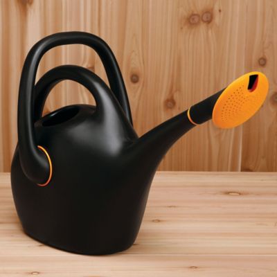 Image showing 6 th Bloem 2.6 gal. Watering Can, Easy Pour, 333 fl. oz., Black