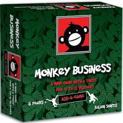 Luma Imports Monkey Business - Mime Game, Kids & Family, Ages 8+, 4-12 Players, 15 Min, ADDMON