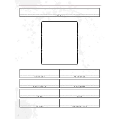 Image showing 5 th Renegade Game Studios Vampire: the Masquerade 5th Edition Roleplaying Game Character Journal