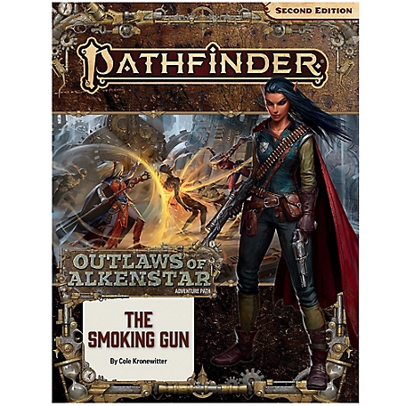 PAIZO Pathfinder Adventure Path #180: the Smoking Gun (Outlaws of Alkenstar #3 of 3), Softcover Book, Story Finale RPG
