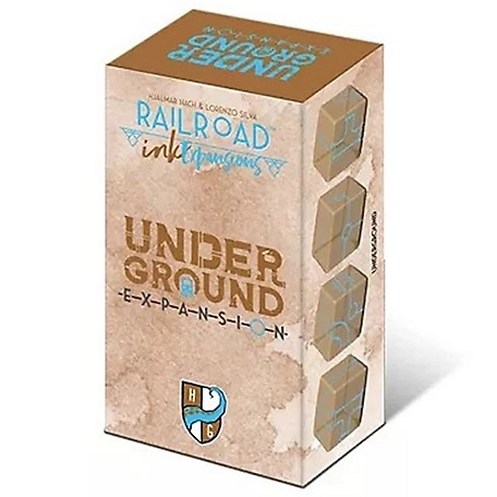 Horrible Guild Railroad Ink: Underground Expansion Pack - Standalone Game Or Expansion for Railroad Ink, HG056