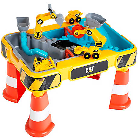 CAT Sand and Water Play Table, Kids Pretend Play, Construction Toys
