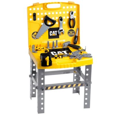 CAT Foldable Workbench, Transportable Tool Shop, Kids Pretend Play Tool Play Set