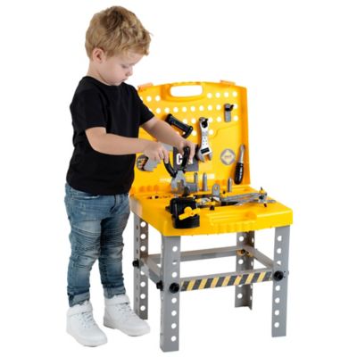 Image showing 8 th CAT Foldable Workbench, Transportable Tool Shop, Kids Pretend Play Tool Play Set