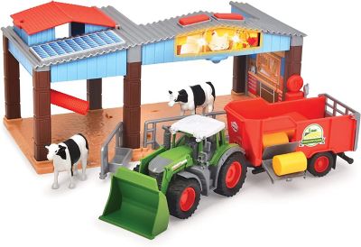 Dickie Toys Farm Station Light and Sound Playset, for Ages 3+