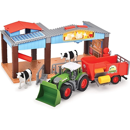 Dickie Toys Farm Station Light and Sound Playset, for Ages 3+