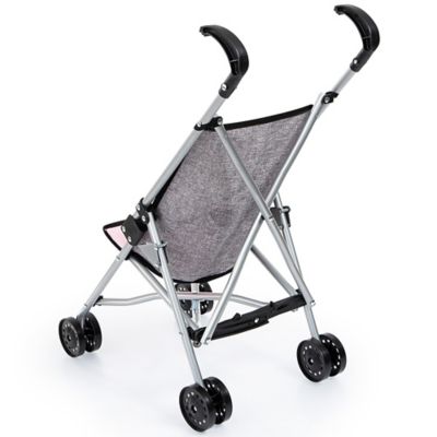 Image showing  Doll Umbrella Stroller for Dolls Up to 18 in., Gray