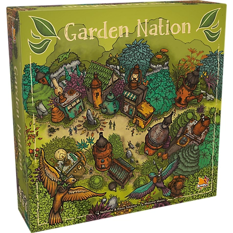 Bombyx Garden Nation - War and Building Board Game, Bombyx, Ages 10+, 2-4 Players, 60 Min, PET01EN