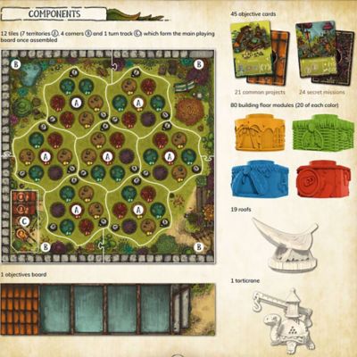 Garden Nation - Gioco Da Tavolo Strategico 3D Per 4 Giocatori | BOMBYX | Costruisci La Tua Città Nel Giardino Abbandonato,
    Età 12+