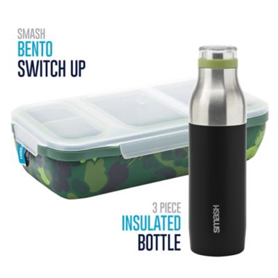 Image showing  Bento Switch Up Leakproof Insulated Lunch Box with Bottle and Adjustable Dividers, Camo