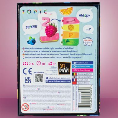 Image showing  Topic - Card Game, Choatic Party Word Game, Family, Sit Down Games, Ages 8+, 2-6 Players, 15-30 Min, LUMSDO08