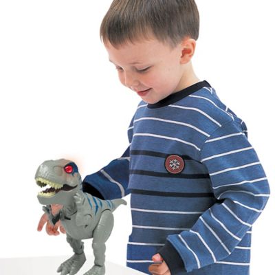 Image showing 9 th Red Box Pre-Historic Times: Dinosaur Playset with Walking T-Rex, Light & Sounds, Children's Playset, Ages 3+