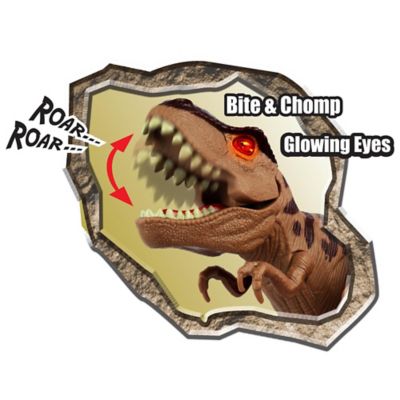 Image showing 5 th Red Box Pre-Historic Times: T-Rex Transporter, Light & Sounds, Children's Play Truck & Dinosaur Figurine, Ages 3+