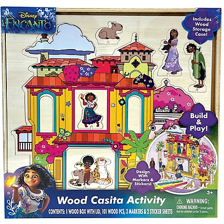 Disney Wood Casita Activity Set - Building & Decorating Set, Ages 3+, 93549