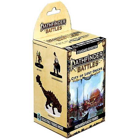 WizKids Games Pathfinder Battles: City of Lost Omens (Booster) - 4 Miniatures, Randomly Assorted, Prepainted, RPG