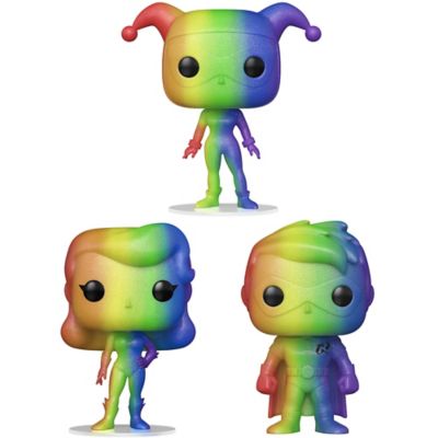 Funko POP! Heroes: DC Pride Rainbow Glitter Collector's Set, 3 pk.