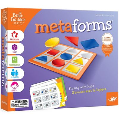 FoxMind Games Metaforms - Foxmind Brain Builder Series, Shapes, Logic & Reasoning Puzzles, 100026