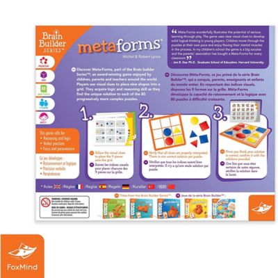 Image showing  Metaforms Brain Builder Series, Shapes, Logic and Reasoning Puzzles