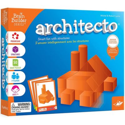FoxMind Games Architecto - Foxmind Brain Builder Series, 3D Geometry Puzzles, 100025