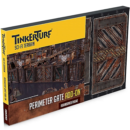 TinkerTurf Sci-Fi: Perimeter Gate Add-On - Abandoned Theme, TT-PMG-ABN
