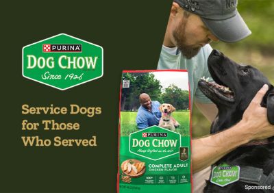 Purina Dog Chow. Service Dogs for Those Who Served