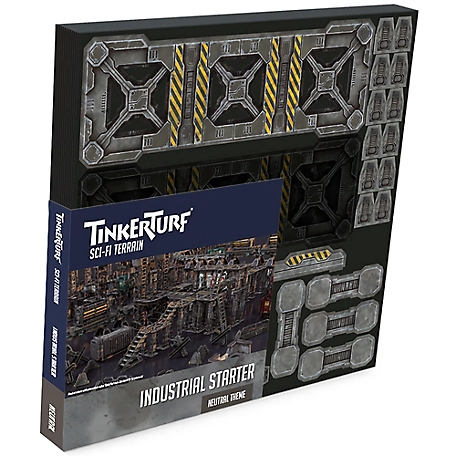 TinkerTurf Sci-Fi Terrain: Industrial Starter - Neutral Theme, TT-IND-NEU