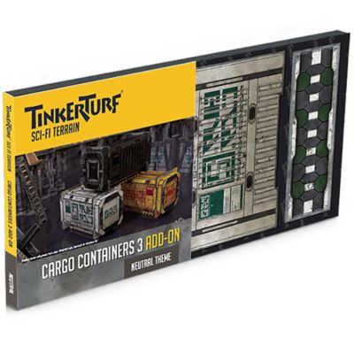 TinkerTurf Sci-Fi Terrain: Cargo Containers Series 3 Add-On - Neutral Theme, TT-CON-SR3