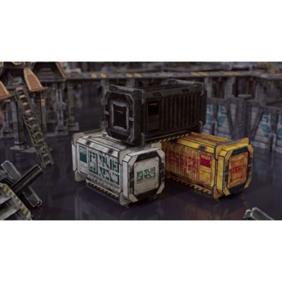 Image showing  Sci-Fi Terrain: Cargo Containers Series 3 Add-On - Neutral Theme, TT-CON-SR3