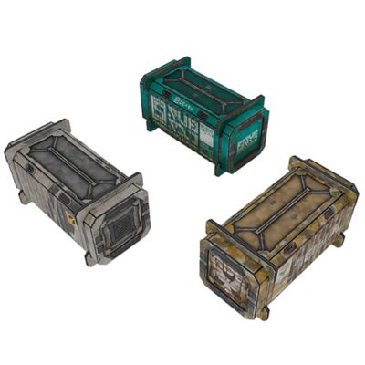 Image showing  Sci-Fi Terrain: Cargo Containers Series 2 Add-On - Neutral Theme, TT-CON-SR2