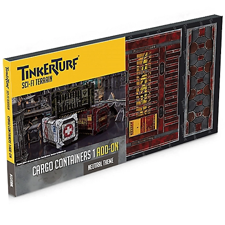 TinkerTurf Sci-Fi Terrain: Cargo Containers Series 1 Add-On - Neutral Theme, TT-CON-SR1