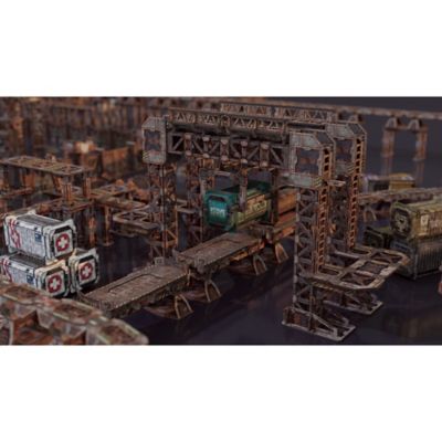 Image showing  Sci-Fi Terrain: Maglev Depot V2 - Abandoned Theme, TT-MD2-ABN